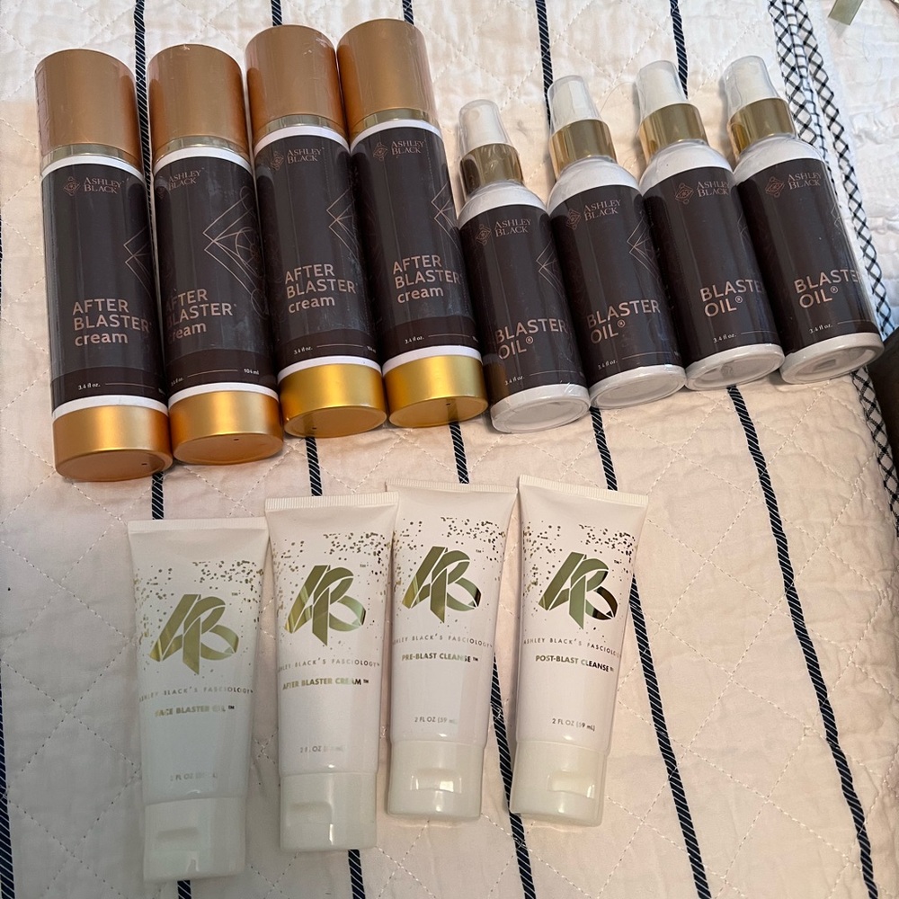 Ashley Black After Blaster Cream, cleanser, and Oil Set
